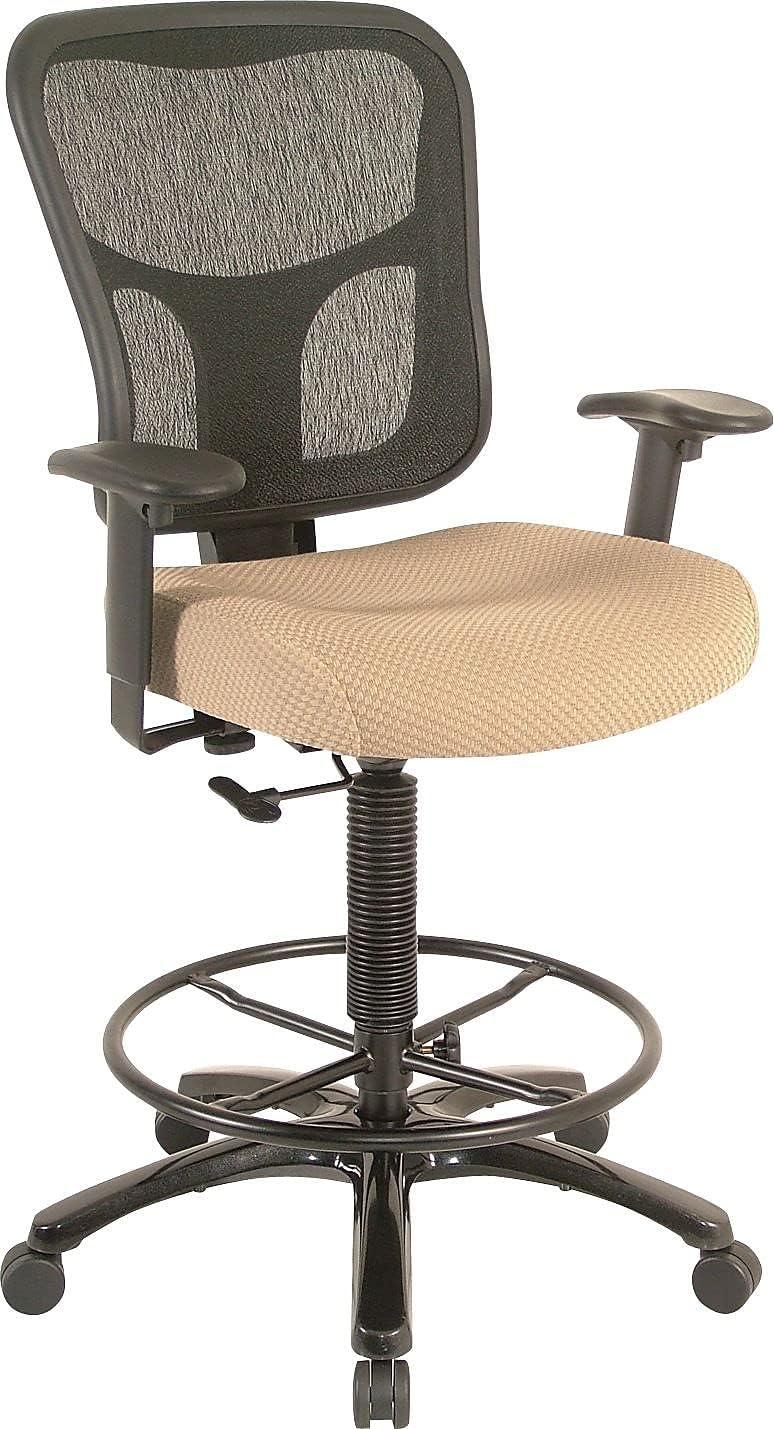 image:imageTempurPedic Tp8200 Ergonomic Fabric MidBack Drafting Stool Beige Tp8200BeigeBeige