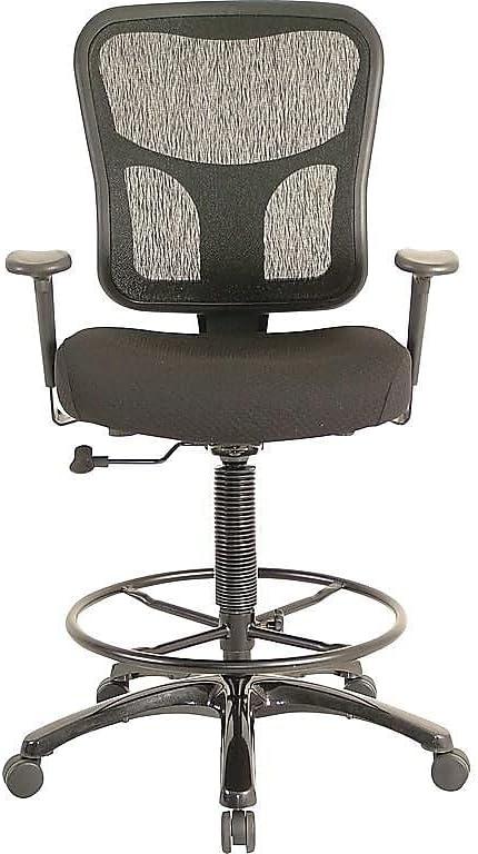 image:imageTempurPedic Tp8200 Ergonomic Fabric MidBack Drafting Stool Beige Tp8200BeigeBlack