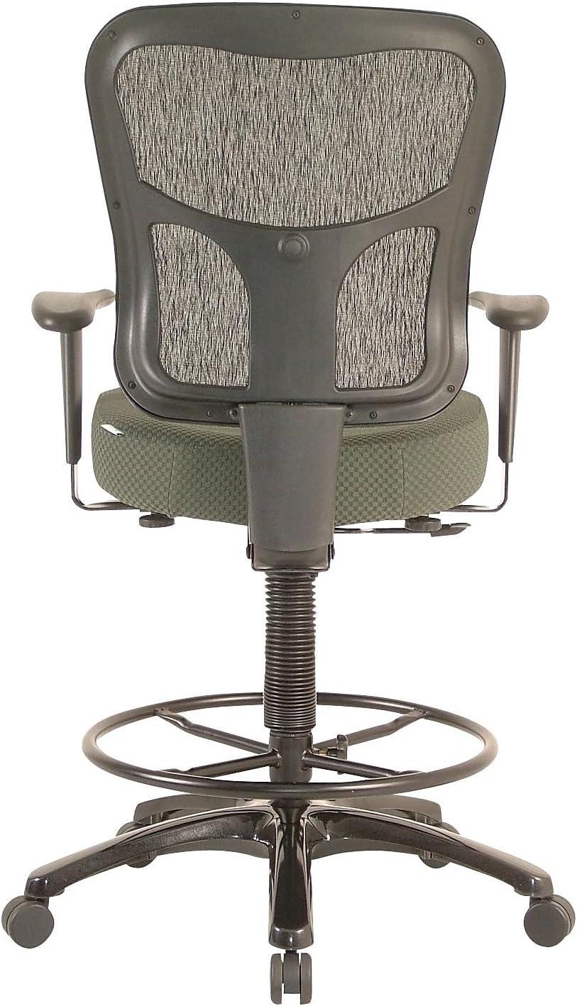 image:imageTempurPedic Tp8200 Ergonomic Fabric MidBack Drafting Stool Beige Tp8200BeigeOlive
