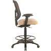 Tempur-Pedic Tp8200 Ergonomic Fabric Mid-Back Drafting Stool, Beige (Tp8200-Beige)(Beige)