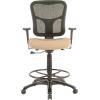 Tempur-Pedic Tp8200 Ergonomic Fabric Mid-Back Drafting Stool, Beige (Tp8200-Beige)(Beige)