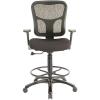 Tempur-Pedic Tp8200 Ergonomic Fabric Mid-Back Drafting Stool, Beige (Tp8200-Beige)(Black)