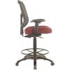 Tempur-Pedic Tp8200 Ergonomic Fabric Mid-Back Drafting Stool, Beige (Tp8200-Beige)(Burgundy)