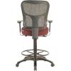 Tempur-Pedic Tp8200 Ergonomic Fabric Mid-Back Drafting Stool, Beige (Tp8200-Beige)(Burgundy)