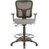 Tempur-Pedic Tp8200 Ergonomic Fabric Mid-Back Drafting Stool, Beige (Tp8200-Beige)(Grey)