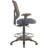 Tempur-Pedic Tp8200 Ergonomic Fabric Mid-Back Drafting Stool, Beige (Tp8200-Beige)(Navy)