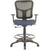 Tempur-Pedic Tp8200 Ergonomic Fabric Mid-Back Drafting Stool, Beige (Tp8200-Beige)(Navy)