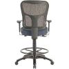 Tempur-Pedic Tp8200 Ergonomic Fabric Mid-Back Drafting Stool, Beige (Tp8200-Beige)(Navy)