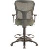 Tempur-Pedic Tp8200 Ergonomic Fabric Mid-Back Drafting Stool, Beige (Tp8200-Beige)(Olive)