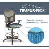 Tempur-Pedic Tp8200 Ergonomic Fabric Mid-Back Drafting Stool, Beige (Tp8200-Beige)(Olive)