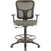 Tempur-Pedic Tp8200 Ergonomic Fabric Mid-Back Drafting Stool, Beige (Tp8200-Beige)(Olive)