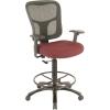 Tempur-Pedic Tp8200 Ergonomic Fabric Mid-Back Drafting Stool, Beige (Tp8200-Beige)(Burgundy)