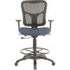 Tempur-Pedic Tp8200 Ergonomic Fabric Mid-Back Drafting Stool, Beige (Tp8200-Beige)(Navy)